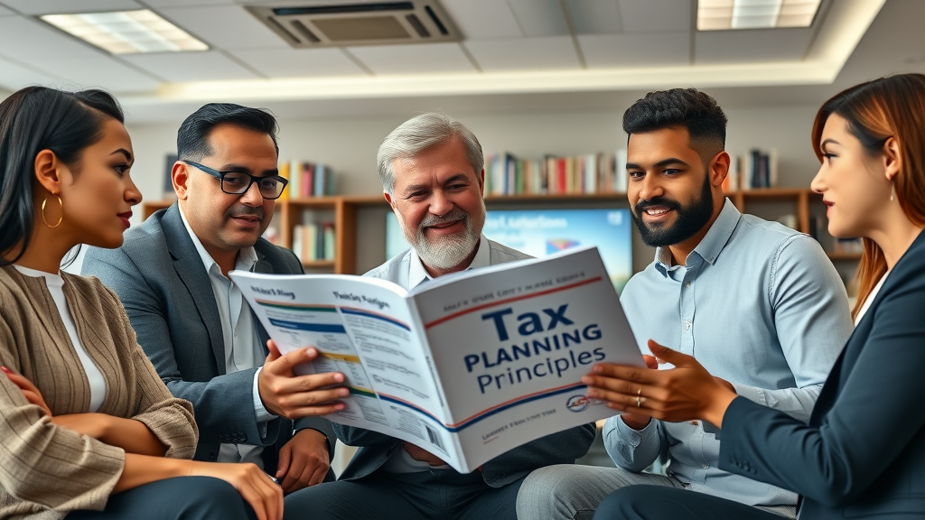 business tax planning guidebook with diverse business owners