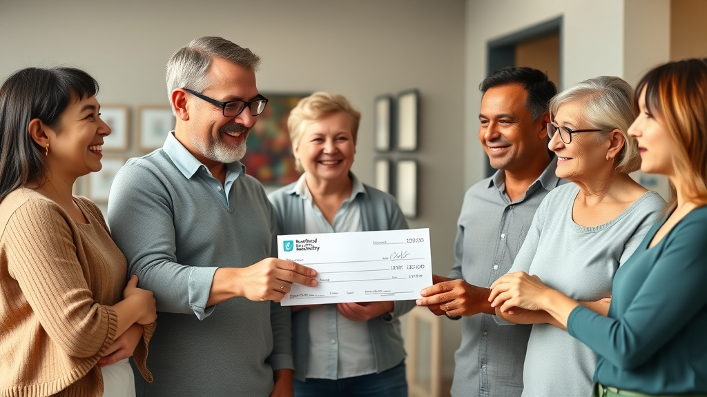 Charitable family making a donation, leveraging giving to reduce taxes on $500k+ income