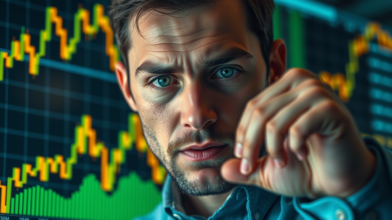 hands analyzing stock market charts for capital gains management and loss harvesting for tax strategies