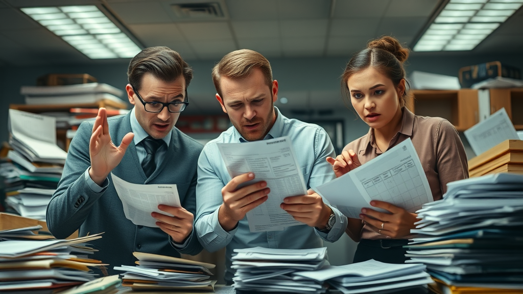 small business owners dealing with tax planning mistakes and paperwork