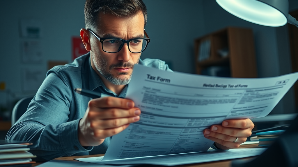 Business owner reviewing a rejected Augusta Rule tax strategy form