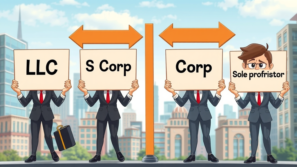 tax structures decision for small business owners—LLC, S Corp, Sole Proprietor, C Corp