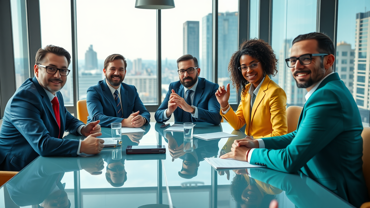 business growth strategies leadership team strategizing conference table modern office