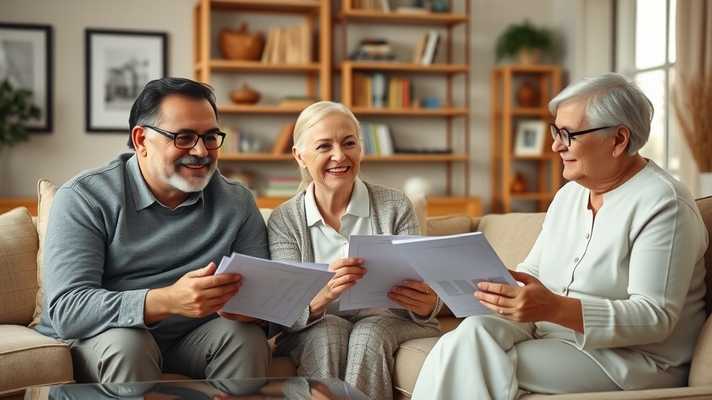 elegant family consulting with advisor about estate planning and reducing estate taxes