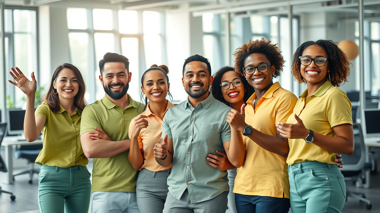 Successful small business team celebrating growth results through business growth strategies