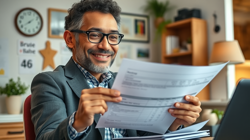 diverse small business owner reviewing financial statements for tax strategies, LLCs, and S-corp elections