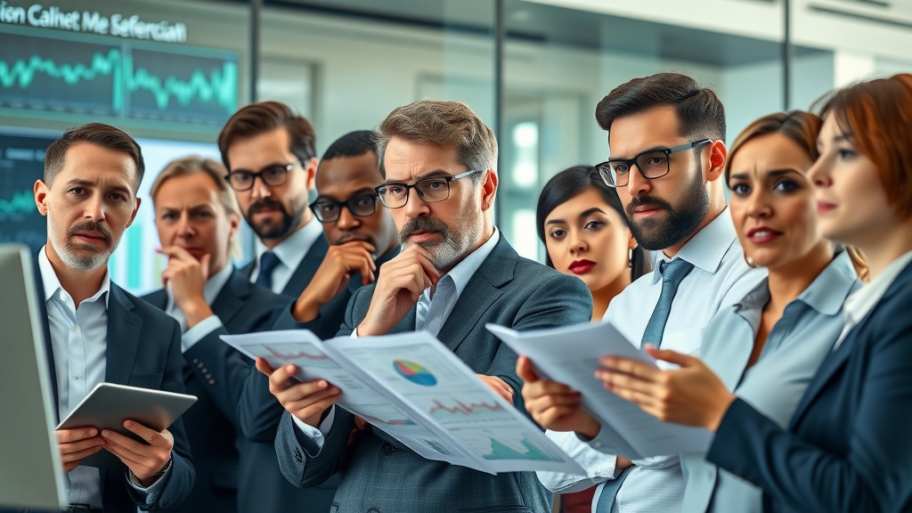 wealth preservation techniques financial professionals analyzing economic data charts modern office