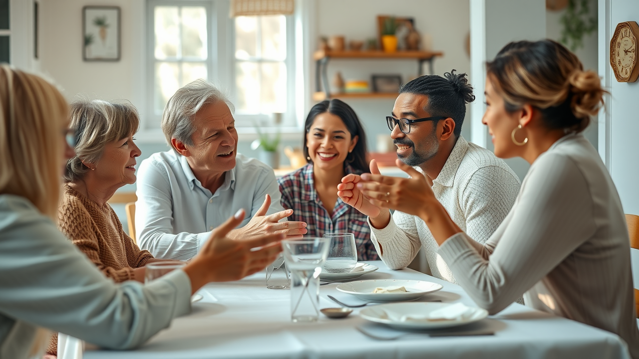 family financial education open communication dining table wealth preservation