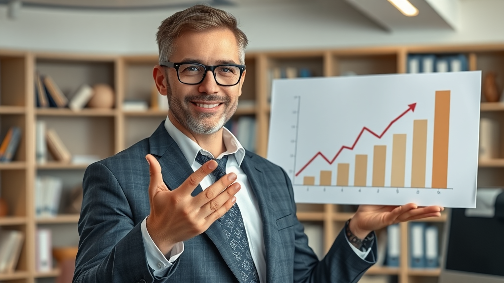 Financial advisor discussing generational wealth strategies with growth chart