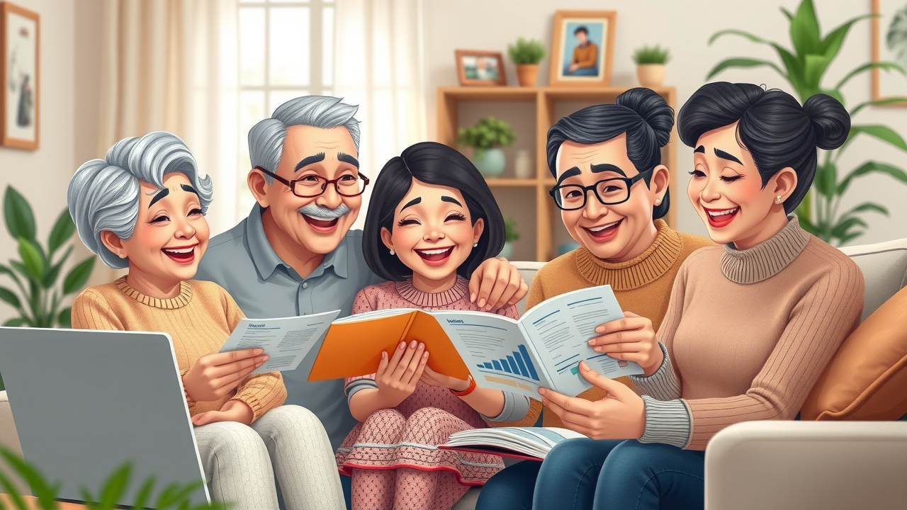 multigenerational family discussing financial education for heirs, family meetings