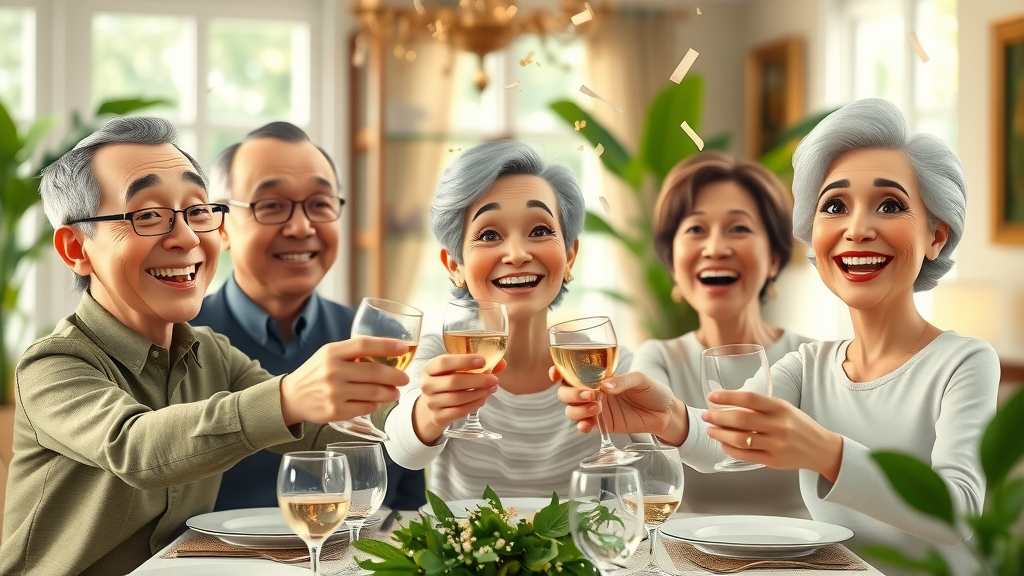 three generations of family celebrating financial education success, family legacy, securing your family